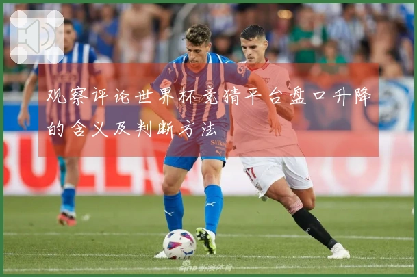 观察评论世界杯竞猜平台盘口升降的含义及判断方法
